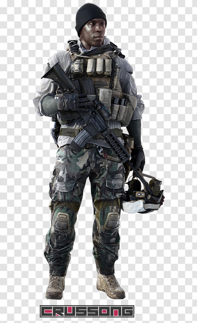 Battlefield 4 3 Battlefield: Bad Company 2 1 Video Game - Military Police - Soldier Transparent PNG