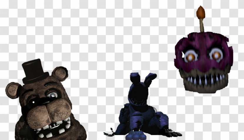 Five Nights At Freddy's 2 4 Freddy Fazbear's Pizzeria Simulator Animatronics - Rendering - Fnaf Transparent PNG