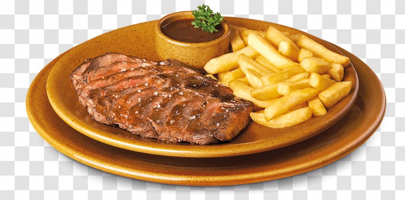 French Fries Barbecue Sirloin Steak Meat - Dish - Parrilla Argentina Transparent PNG