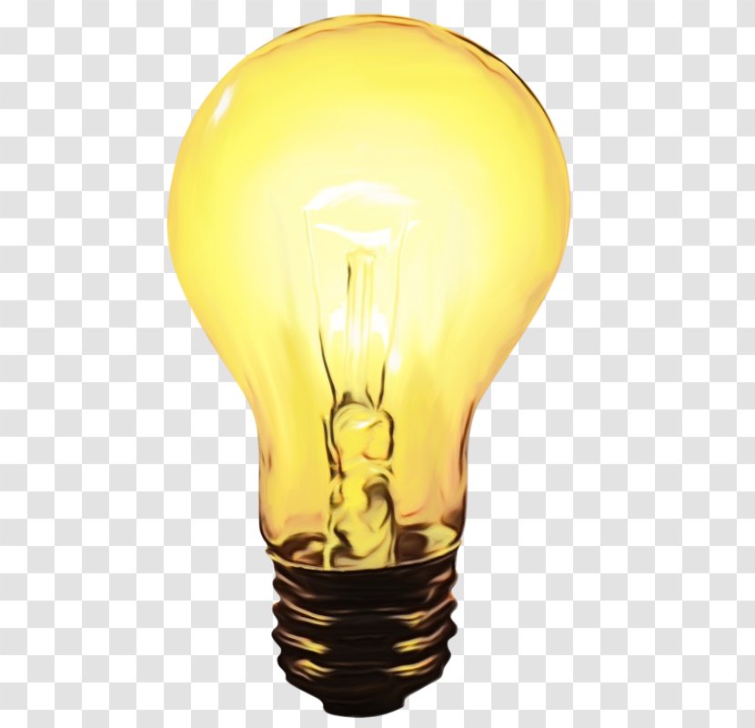 Light Bulb Cartoon - Compact Fluorescent Lamp Fixture Transparent PNG