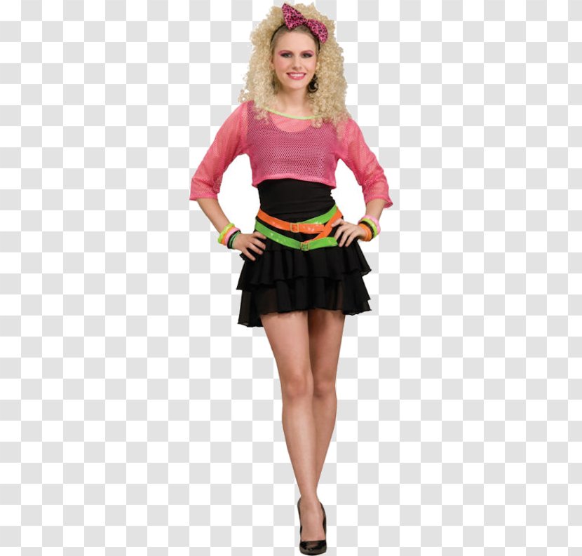 1980s Costume Party T-shirt Clothing - Day Dress - 80 S Costumes Transparent PNG