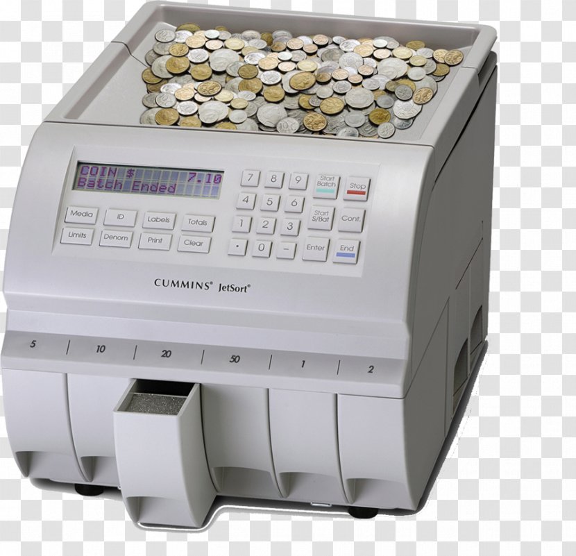 Coin Currency-counting Machine Counter Cummins Allison - COUNTER Transparent PNG