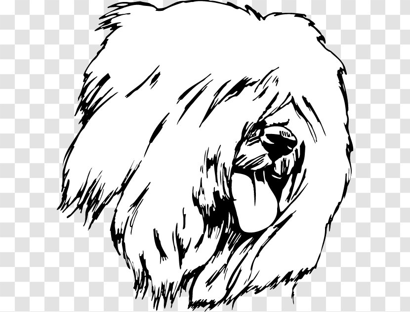 Old English Sheepdog Whiskers Snout Decal Lion - Flower Transparent PNG