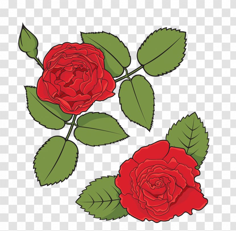 Rose Stock Photography Royalty-free Illustration - Cartoon Vector Roses Transparent PNG