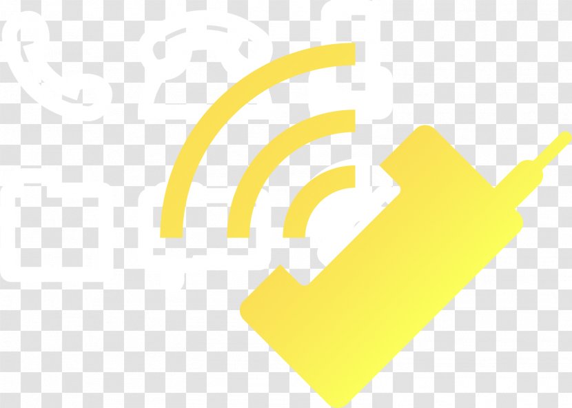 Telephone Hotline Designer - Logo - Yellow Phone Order Transparent PNG