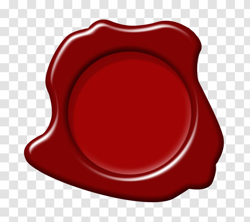 Red Circle Font - Wax Seal Transparent PNG