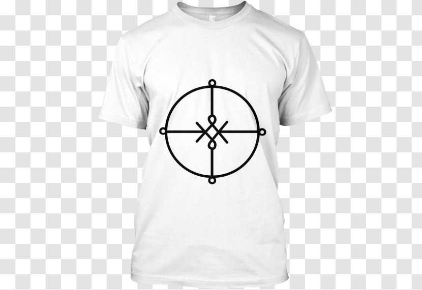 T-shirt Crew Neck Clothing Sleeve - Hanes - Evil Aura Negative Transparent PNG