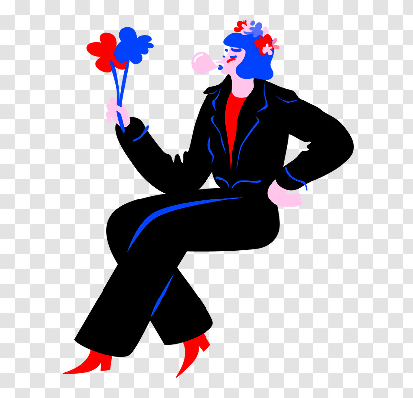 Character Sitting Male Character Created By Transparent PNG
