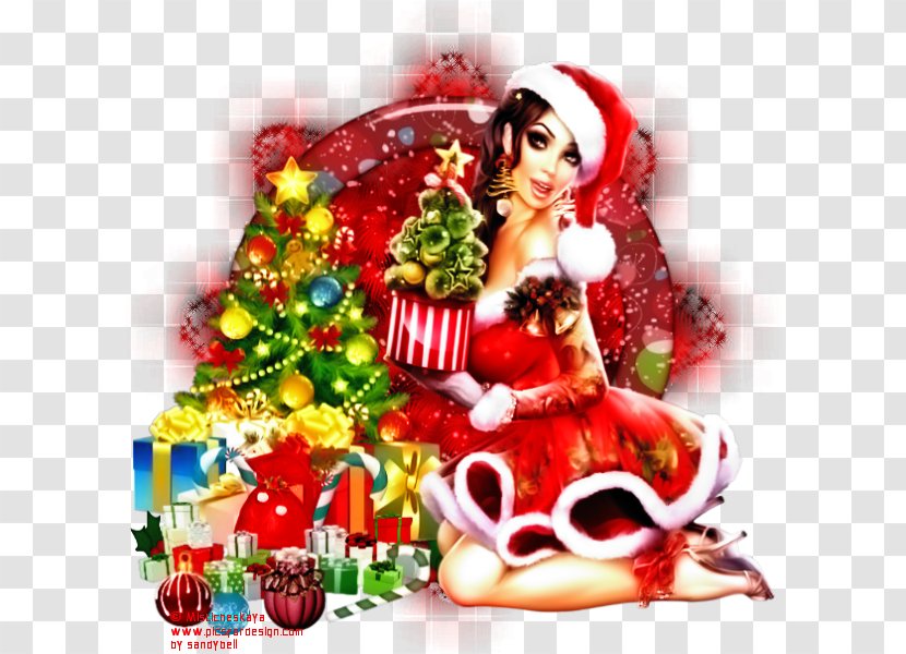 Christmas Ornament Santa Claus Candy Cane Tree - Paper - Sonar Transparent PNG