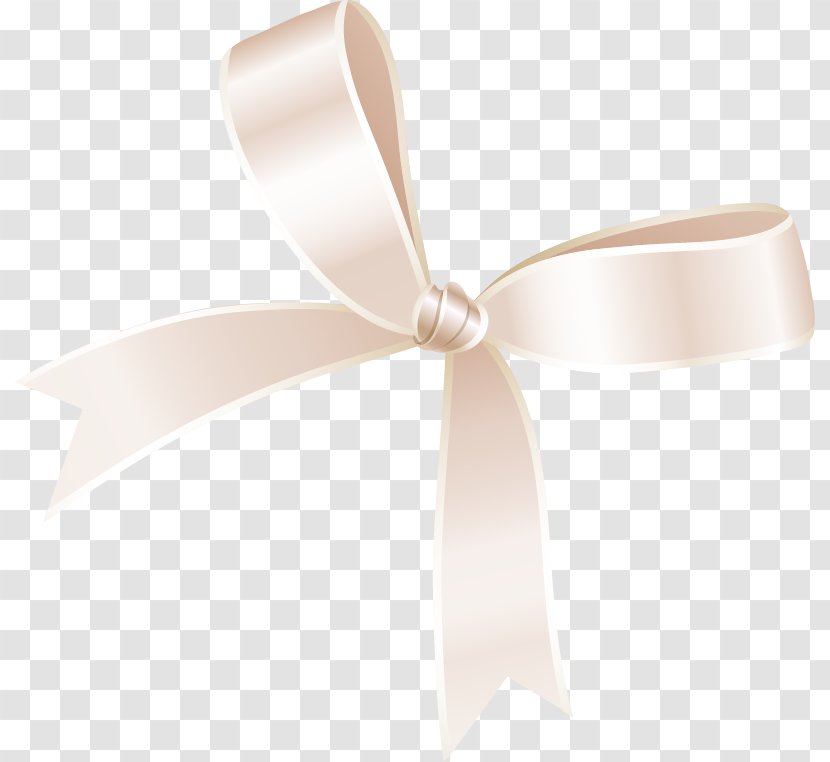 Ribbon Beige - Cartoon Yellow Bow Tie Transparent PNG