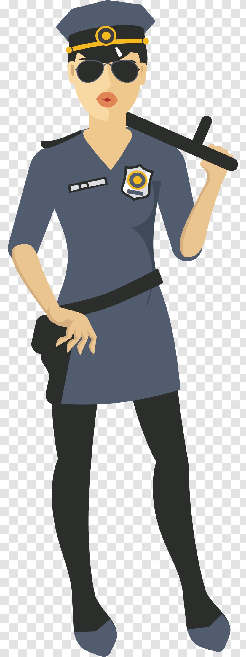 Capinha Police Officer Cartoon - Sheriff - Female Elements Transparent PNG