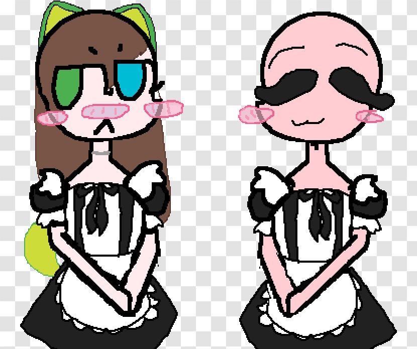 Drawing Cartoon - Pleased - Maid Transparent PNG