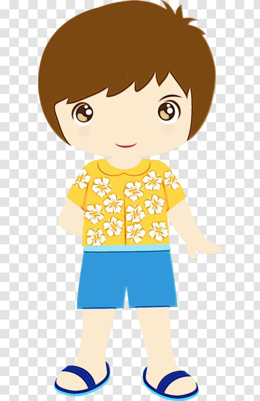 Girl Cartoon - Hawaii - Style Animation Transparent PNG