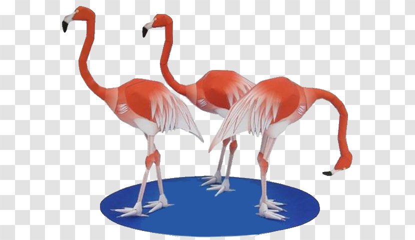 Flamingos Paper Model Scale Models Askartelu - Animal - Craft Transparent PNG