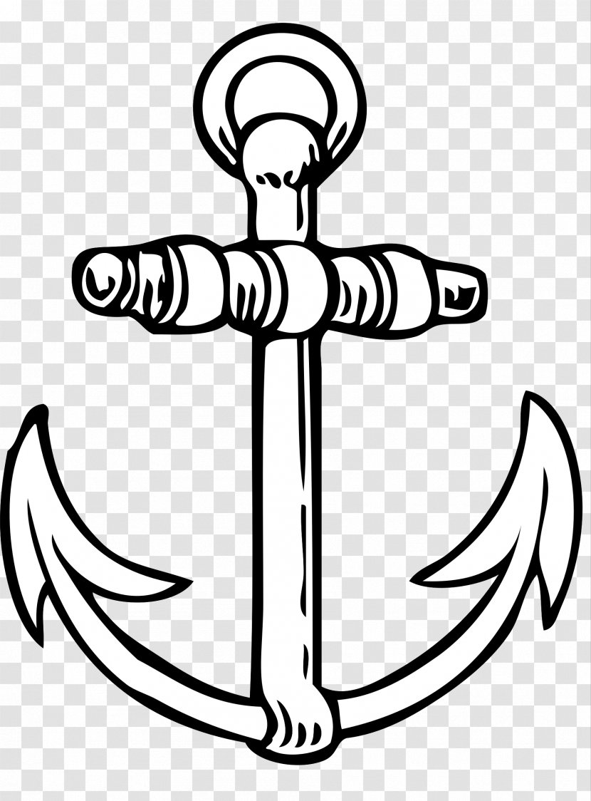 Anchor Clip Art - Monochrome Transparent PNG