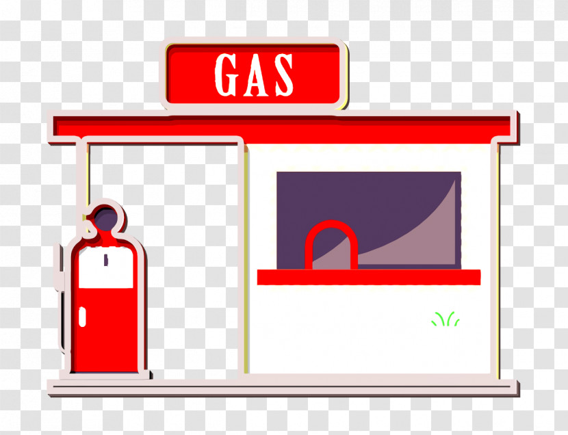 Fuel Icon Gas Station Icon Buildings Icon Transparent PNG