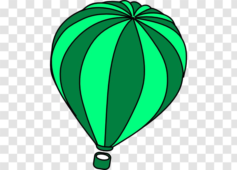 Hot Air Balloon Blue-green Clip Art - Outline Transparent PNG