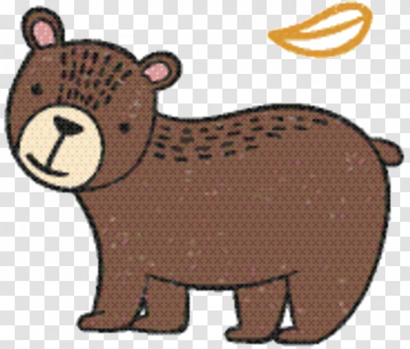 Bear Cartoon - Cattle - Fawn Brown Transparent PNG