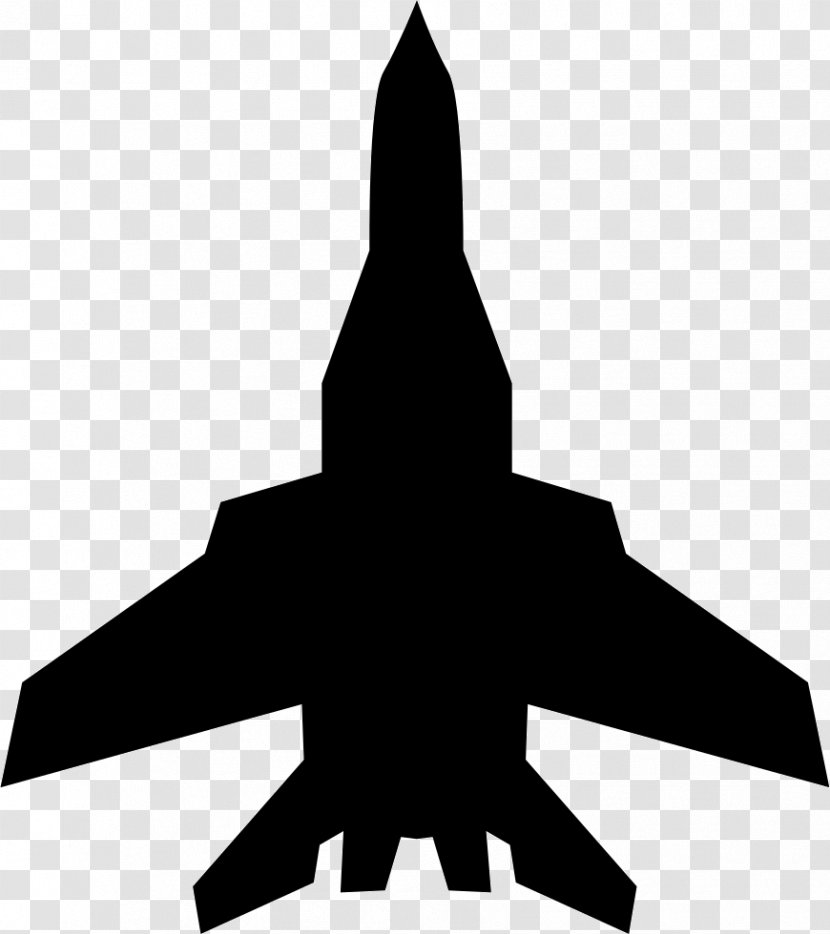 Airplane Military Aircraft Fighter - Symbol Transparent PNG