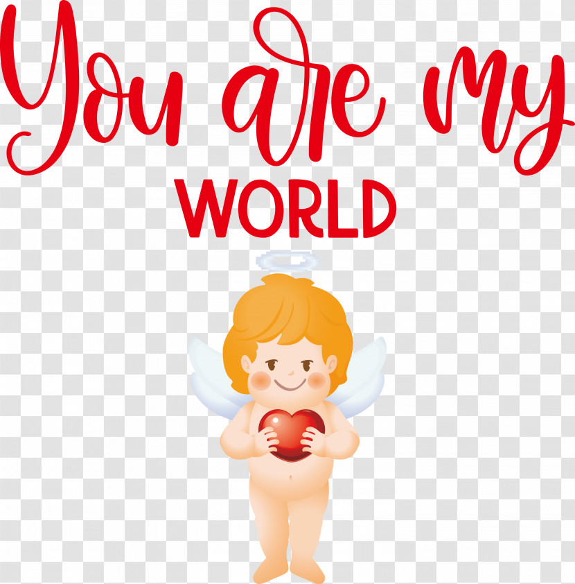 You Are My World Valentine Valentines Transparent PNG