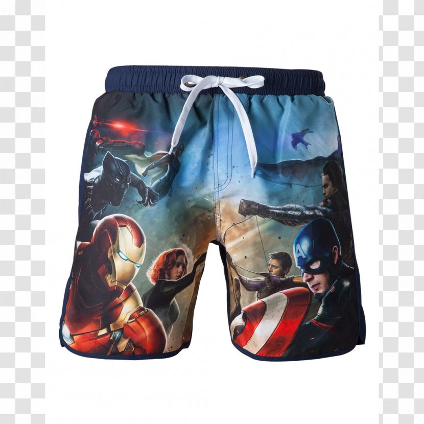 Captain America Iron Man Merchandising Marvel Comics Costume - Swimming Shorts Transparent PNG