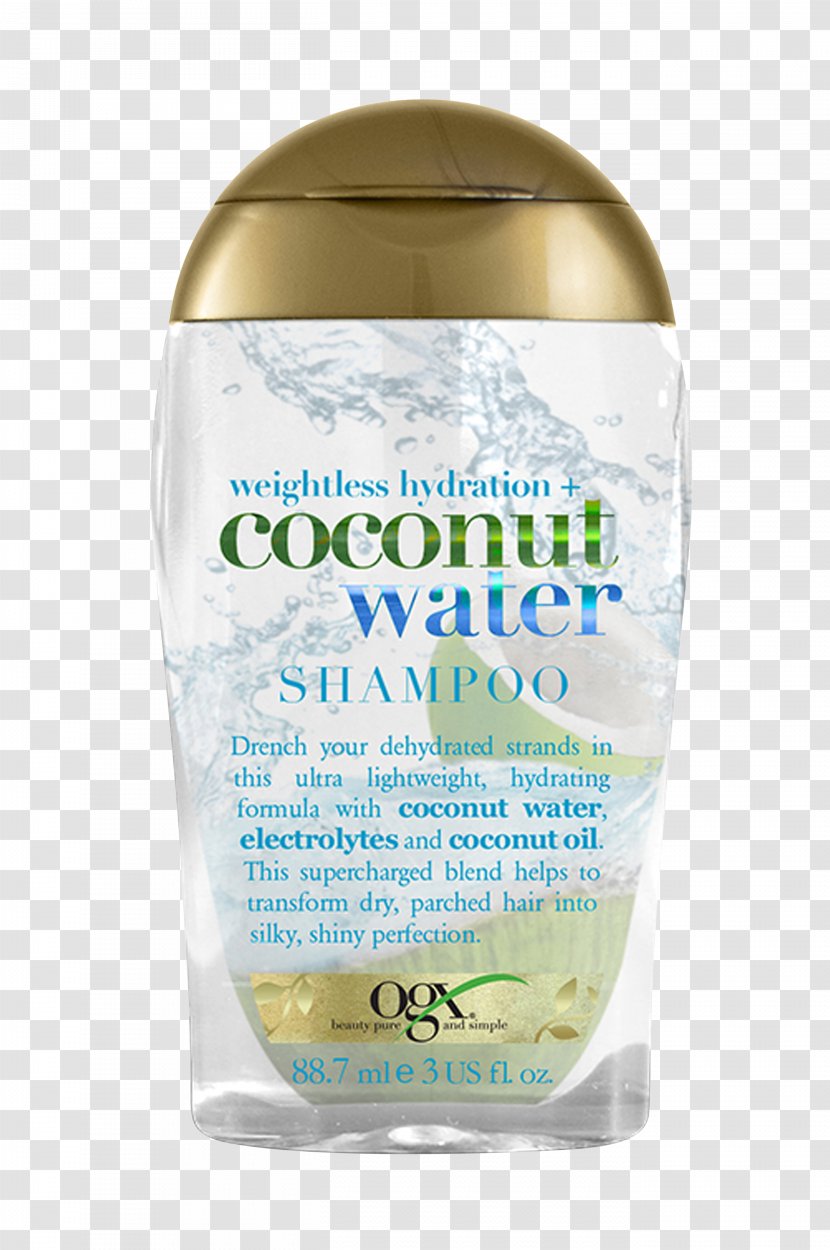 OGX Nourishing Coconut Milk Shampoo Water Oil - Body Wash Transparent PNG