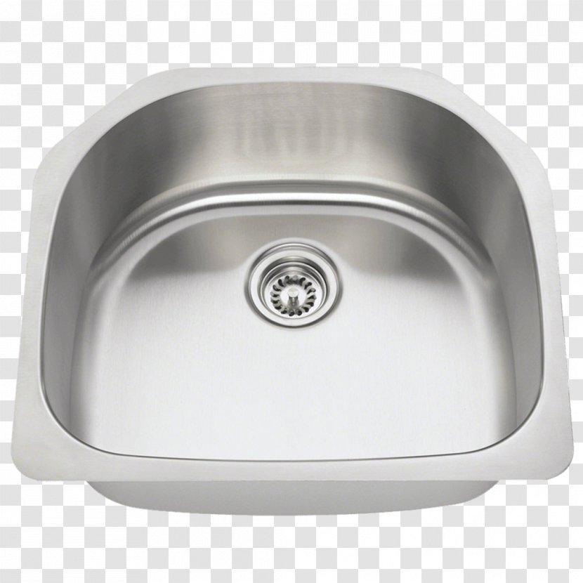 Kitchen Sink Stainless Steel - Bowl Transparent PNG