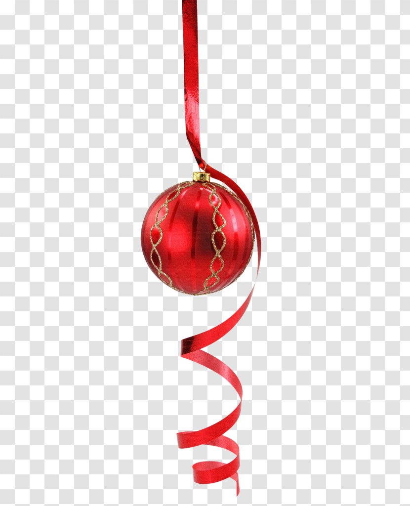 Christmas Tree Photography Illustration - Ornament - Red Ribbon Ball Transparent PNG