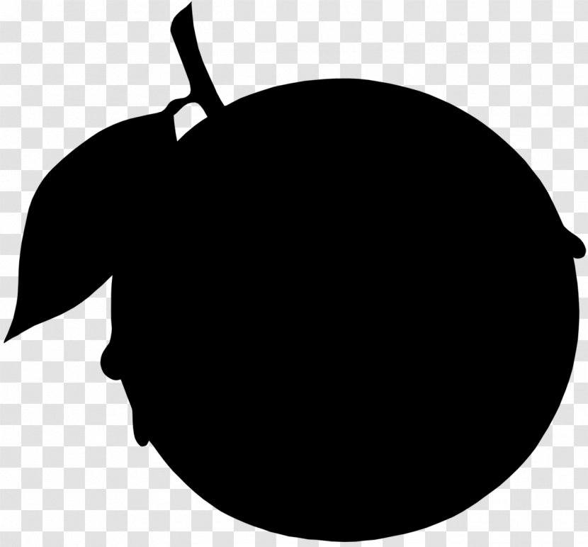 Clip Art Leaf Product Design Line Silhouette - Apple - Black M Transparent PNG