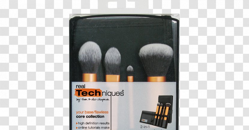 Makeup Brush Real Techniques Core Collection Cosmetics Starter Set - Kabuki - Brushes Transparent PNG