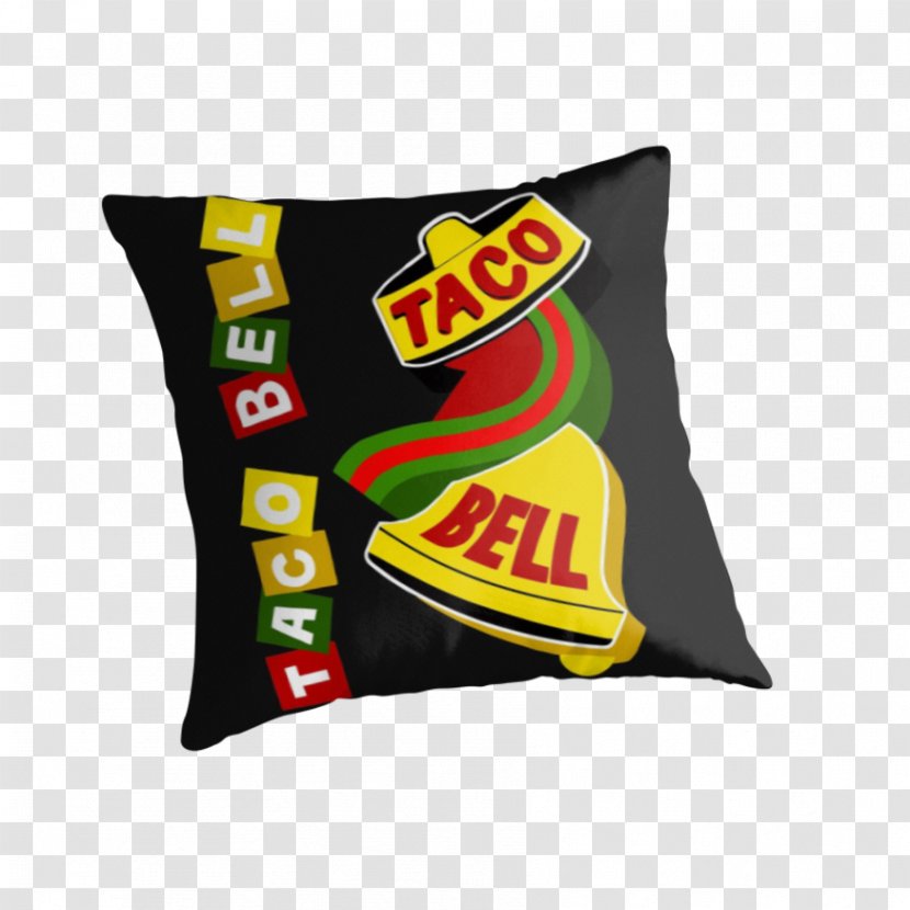 Cushion Textile Throw Pillows Taco Bell - Yellow Transparent PNG