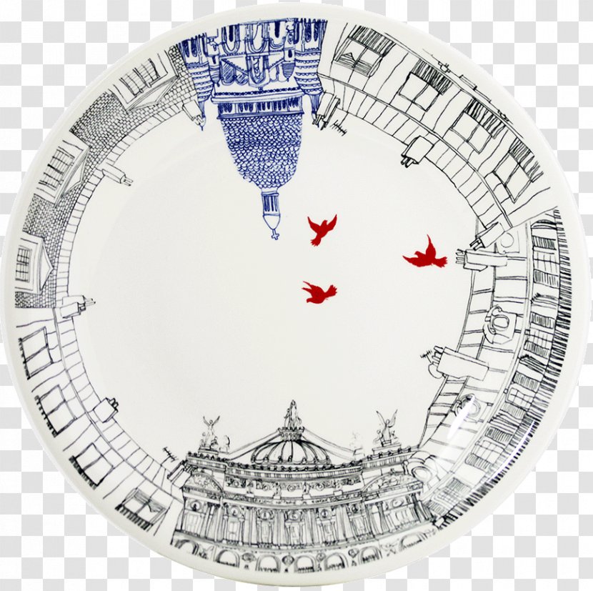 Plate Faïencerie De Gien Porcelain Paris Tableware - Painting - Moon Cake And Tea Transparent PNG