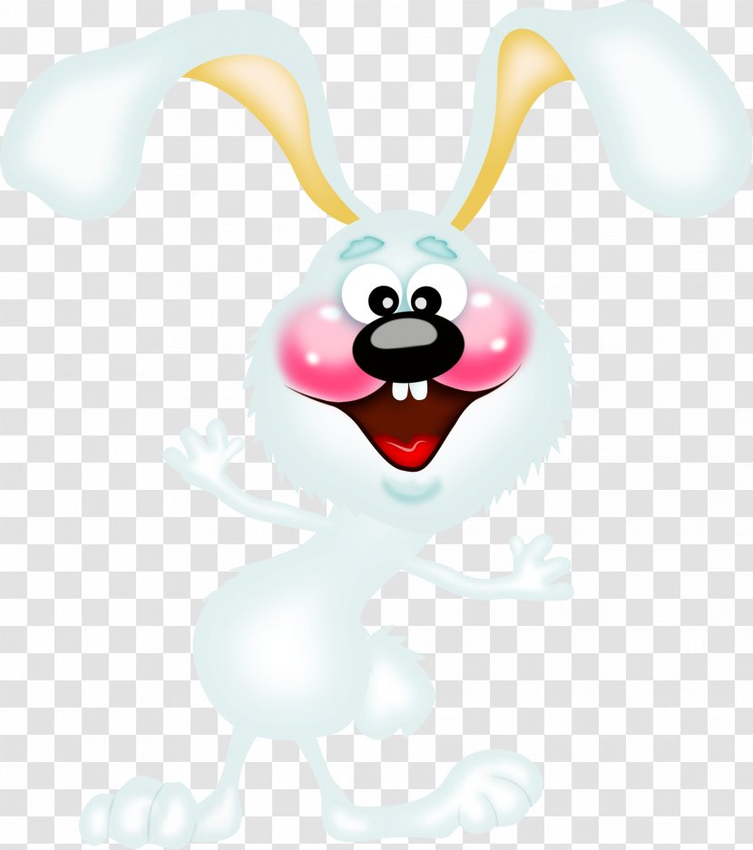 Rabbit Easter Bunny Hare Clip Art - Flower Transparent PNG