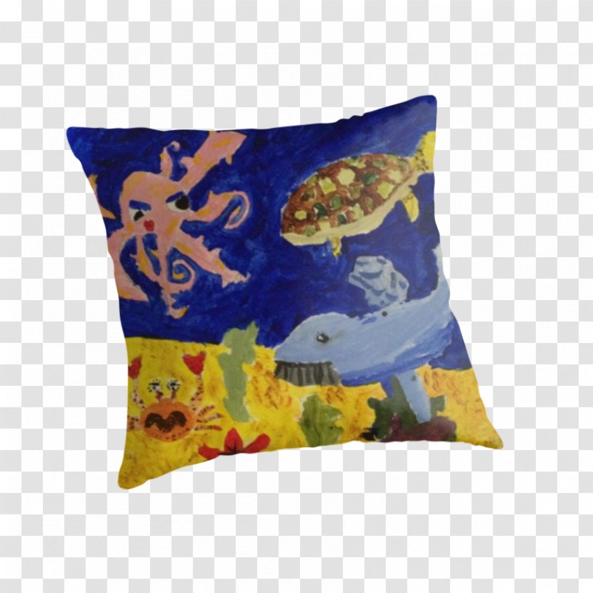 Throw Pillows Cushion Cobalt Blue - Pillow - Under Sea Transparent PNG