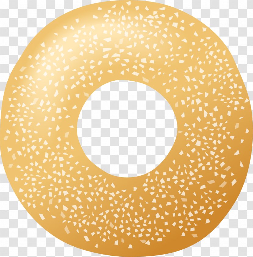 Doughnut Sesame Clip Art - Yellow - Donut Transparent PNG