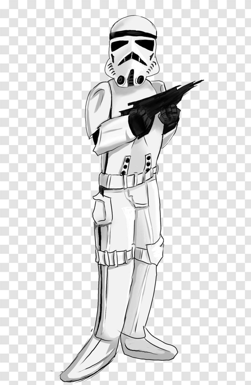 Line Art Cartoon Weapon Character Sketch - Black And White Transparent PNG