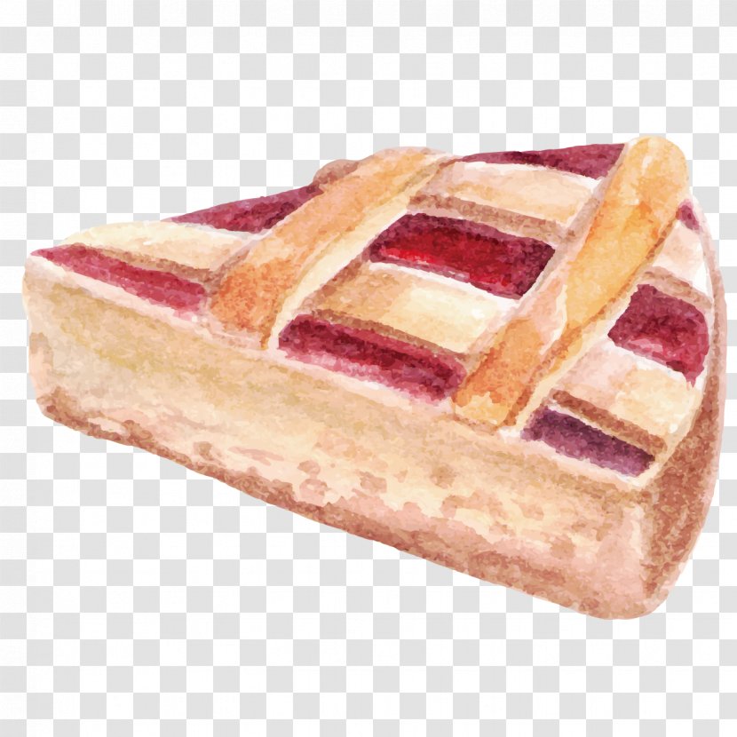 Ice Cream Shortcake Cupcake - Pastry - Painted Triangle Bread Transparent PNG