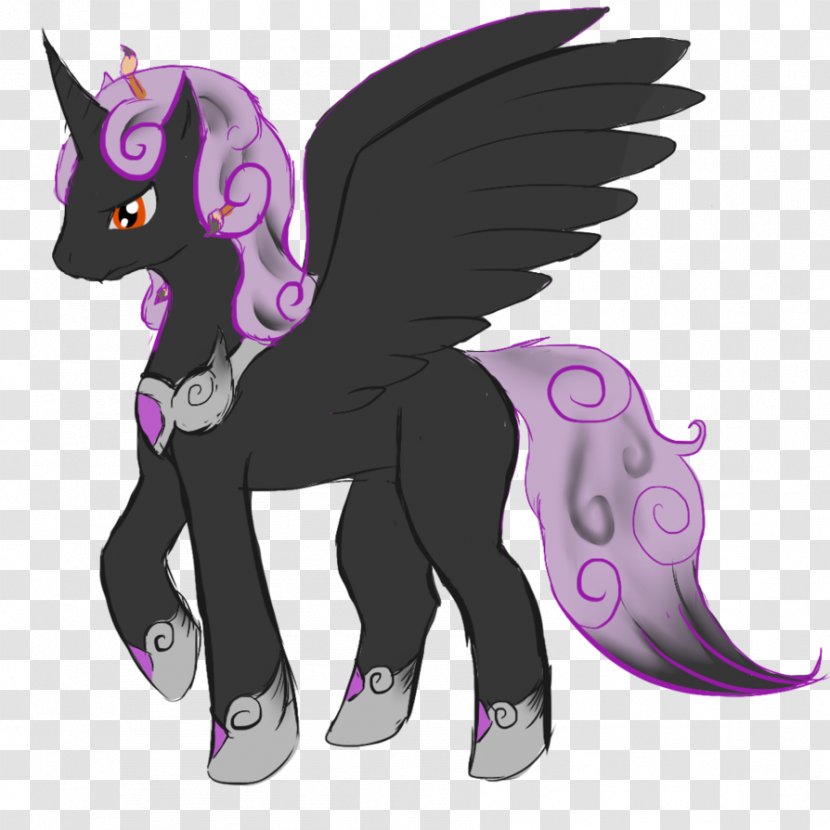 Horse Cat Unicorn - Violet - CLOUD DOODLE Transparent PNG