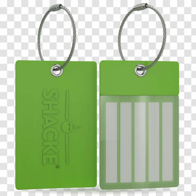 Brand Rectangle - Green - Luggage Tags Transparent PNG