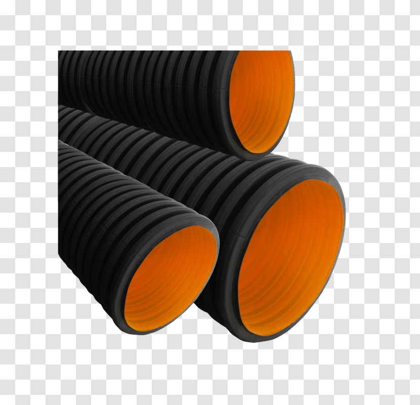 Pipe Wellrohr Cylinder Yellow - Orange - Kz Transparent PNG