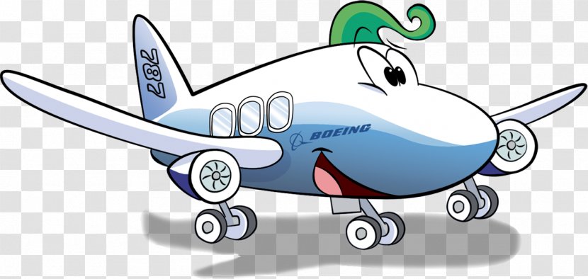 Airplane Wing Boeing 787 Dreamliner Animated Cartoon - Cardboard Transparent PNG