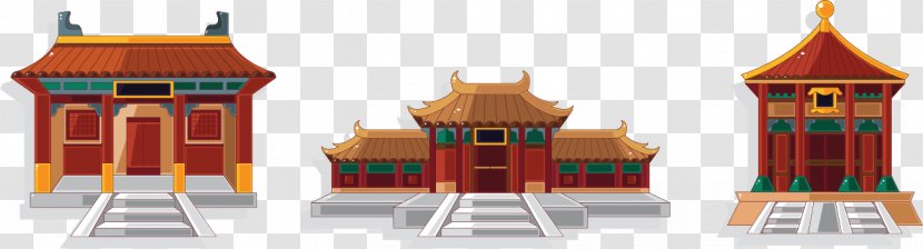 China Cartoon House Clip Art - Recreation - Vector Elements Palace Transparent PNG