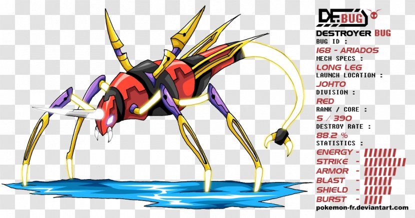 Ariados Pokémon Pokédex Venomoth Debug Menu - Frame - Pokemon Transparent PNG
