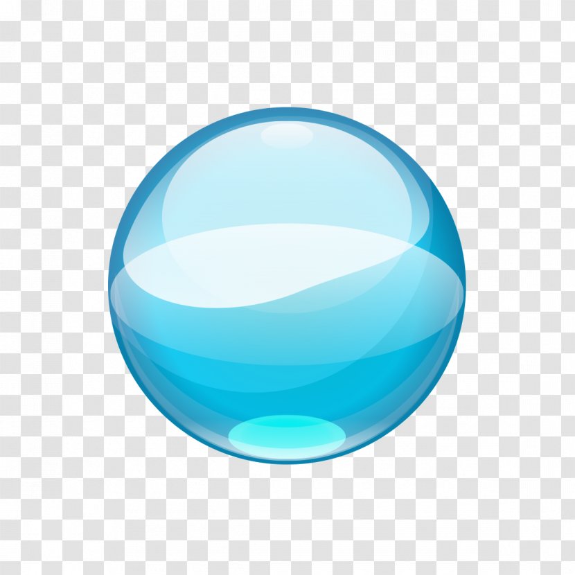 Blue Water Drop - Sphere - Drops Texture Transparent PNG