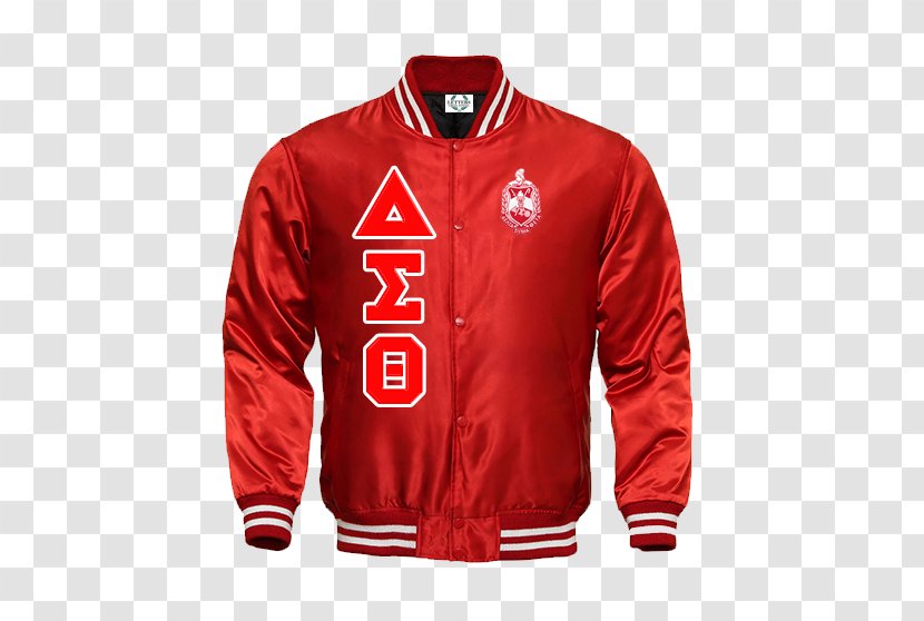 T-shirt Delta Sigma Theta Flight Jacket Letterman - Bomber With Hoodie Transparent PNG