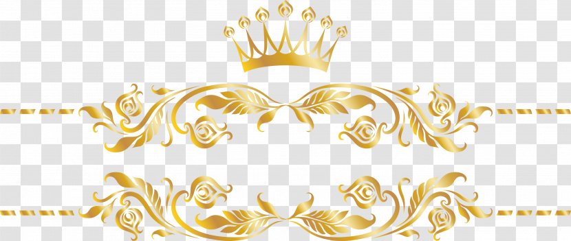 Gold Canada - Pattern - Golden Tree Rattan Crown Transparent PNG