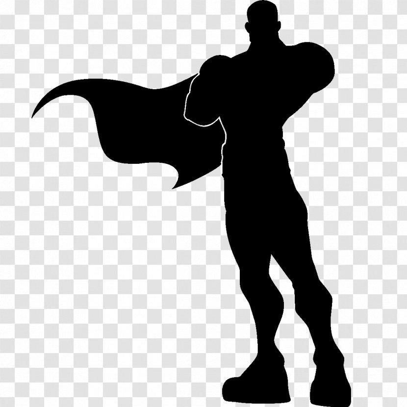 Superman Superhero Silhouette - Movie - Heros Transparent PNG