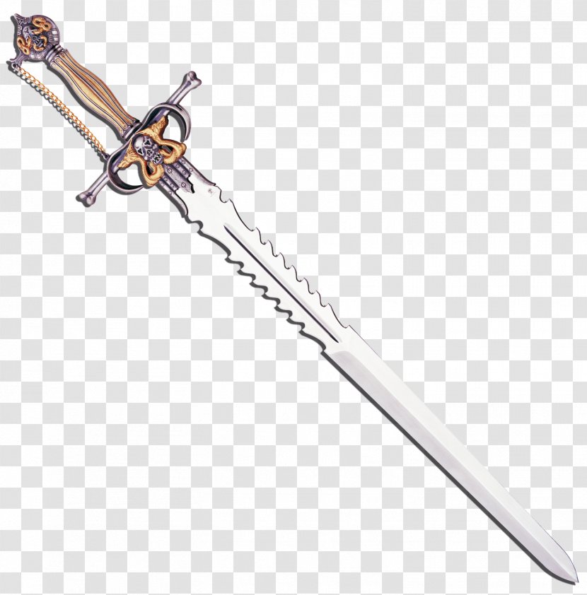 Sword Download Clip Art - %c3%a9p%c3%a9e - Serrated Transparent PNG