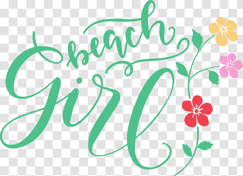 Beach Girl Summer Transparent PNG