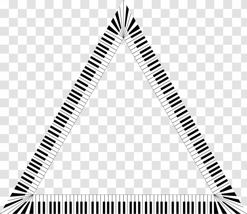 Piano Musical Keyboard Note - Frame - Triangle Transparent PNG